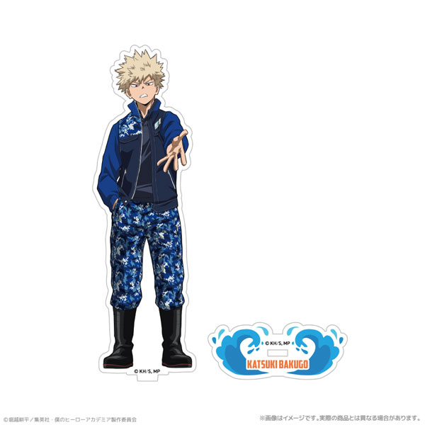 ATFES Anime "My Hero Academia" New Illustration Acrylic Stand Katsuki Bakugo PLUS ULTRA With The Creatures Of The Sea