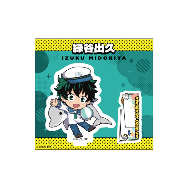 ATFES Anime "My Hero Academia" Mini Chara Acrylic Stand Izuku Midoriya PLUS ULTRA With The Creatures Of The Sea รูปภาพ 1