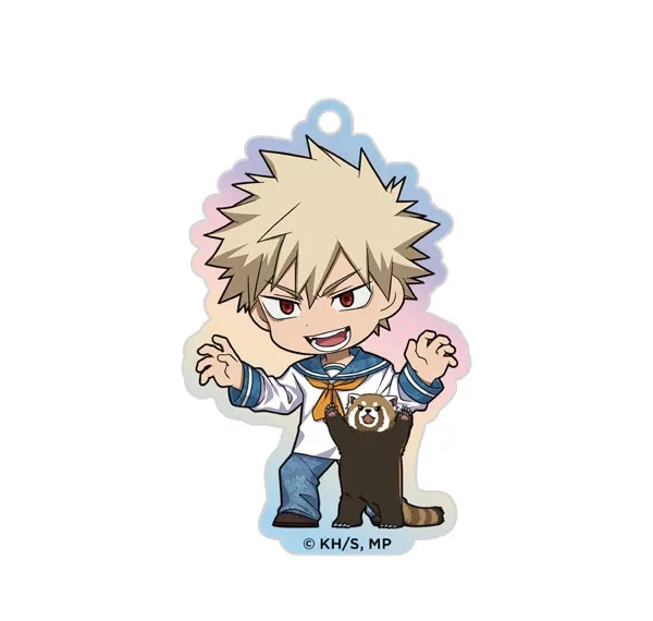 ATFES Anime "My Hero Academia" Aurora Acrylic Keychain Katsuki Bakugo PLUS ULTRA With The Creatures Of The Sea รูปภาพ 1