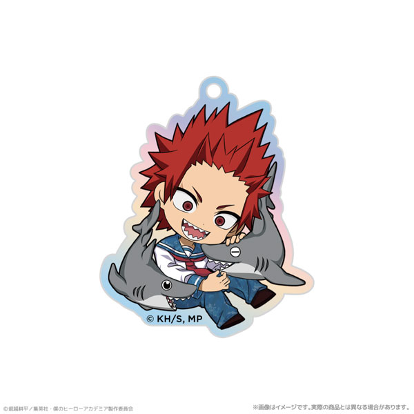 ATFES Anime "My Hero Academia" Aurora Acrylic Keychain Eijiro Kirishima PLUS ULTRA With The Creatures Of The Sea