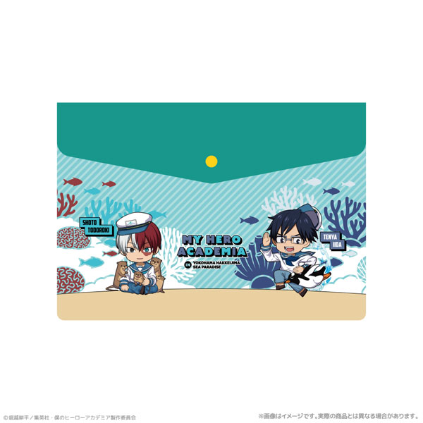 ATFES Anime "My Hero Academia" Envelope Case Tenya Iida & Shoto Todoroki PLUS ULTRA With The Creatures Of The Sea