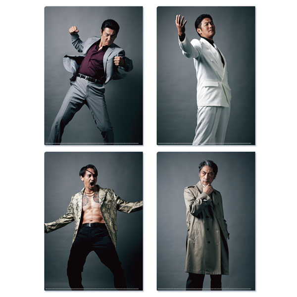 KADOKAWA [Exclusive Sale] Like a Dragon A4-Sized Clear File 4 File Set - Nihon Touitsu
