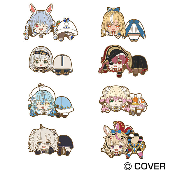 Ensky hololive Nokkari Rubber Clip #4 8Pack BOX