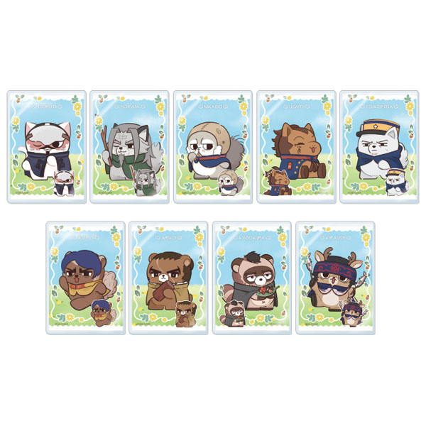 Ensky Golden Kamuy Doubutsu Phose -Harappa- Mini Bromide (Glossy Card) & Hard Card Case Collection B box 9Pack BOX