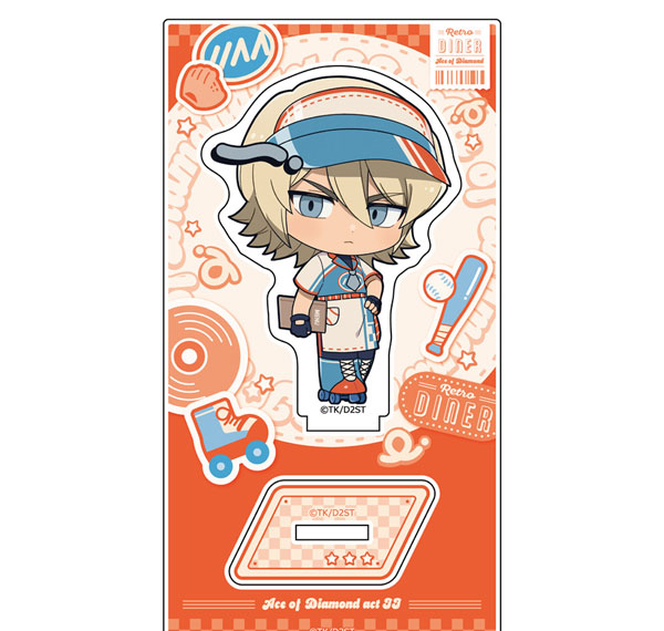 Parflette [Ace of Diamond actII] Acrylic Stand (Koushuu Okumura / Retro Diner) รูปภาพ 1