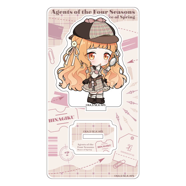 Parflette [TV Anime "Agents of the Four Seasons Dance of Spring"] Acrylic Stand (Hinagiku Kayou / Detective)