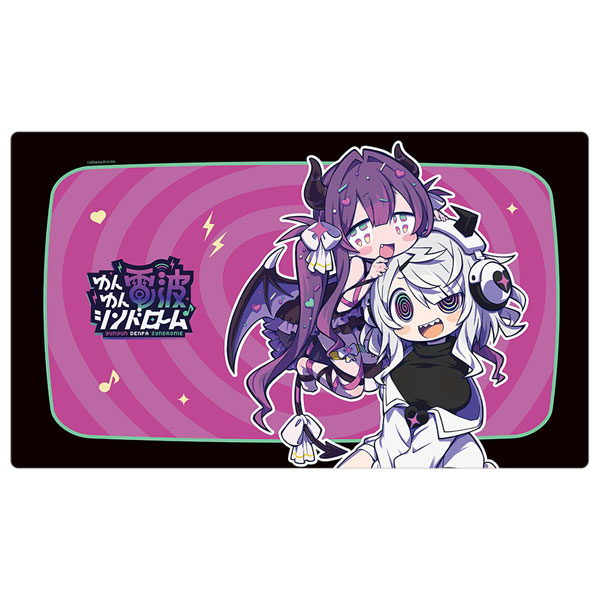 Curtain Damashii [Yunyun Syndrome!? Rhythm Psychosis] New Illustration Rubber Mat (Qtie & Yunyun) รูปภาพ 1