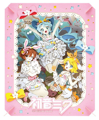 Ensky PAPER THEATER Hatsune Miku PT-J13 Easter (Hatsune Miku / Kagamine Rin / MEIKO)