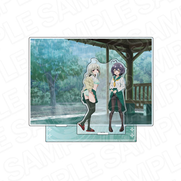 Contents Seed TV Anime "Gushing over Magical Girls" Acrylic Diorama Sheltering from the Rain ver.
