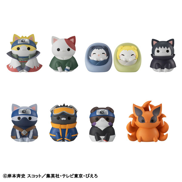 MegaHouse MEGA CAT PROJECT NARUTO Shippuden Nyaruto! Once upon a time in Hidden Leaf Village! 8Pack BOX