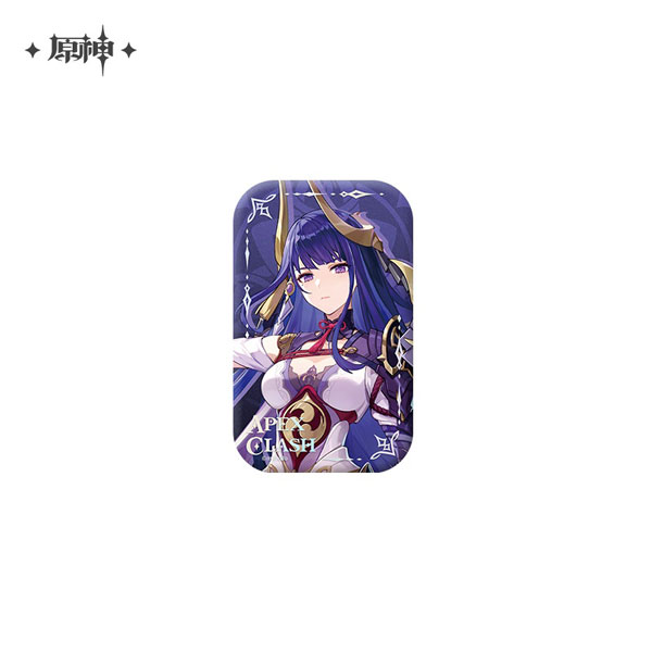 miHoYo Genshin Impact Summit of Primordial Jade Series Hologram Tin Badge Raiden Shogun
