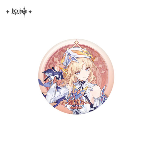 miHoYo Genshin Impact Kokoro ni Yadoru Seijaku to Kensou Series Tin Badge Nicole