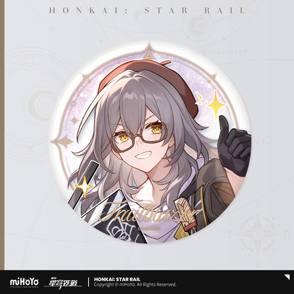 miHoYo Honkai: Star Rail Seikai Keiga Series Tin Badge Trailblazer [Female] B gambar 1