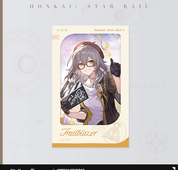 miHoYo Honkai: Star Rail Seikai Keiga Series Film Style Card Trailblazer [Female] image 1