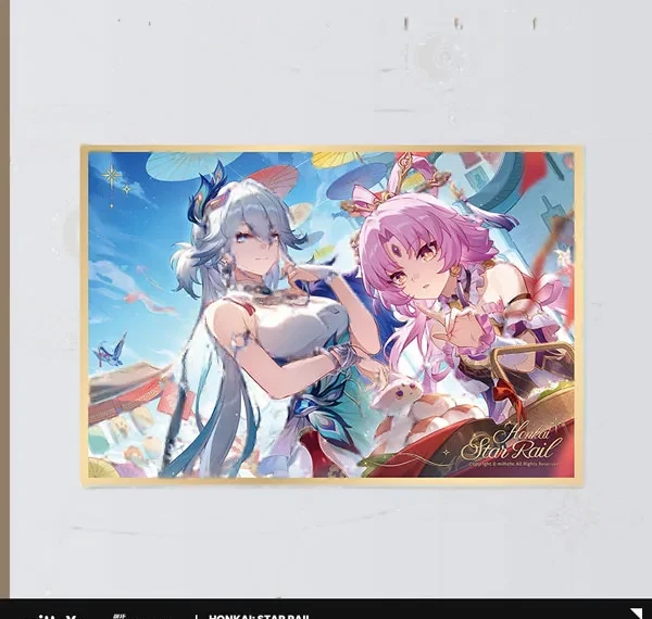 miHoYo Honkai: Star Rail Seikai Keiga Series PET Shikishi Hmm An Auspicious Sign with a Blessed Countenance. Surely a Treasure Bestowed by Existence. รูปภาพ 1