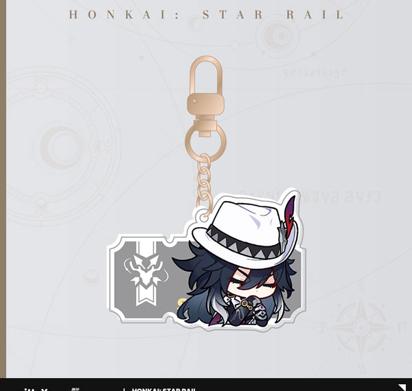 miHoYo Honkai: Star Rail Pom-Pom Gallery Series Acrylic Strap Ashveil