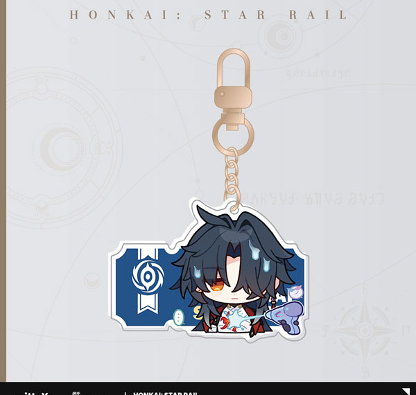 miHoYo Honkai: Star Rail Pom-Pom Gallery Series Acrylic Strap Mortenax Blade imagen 1
