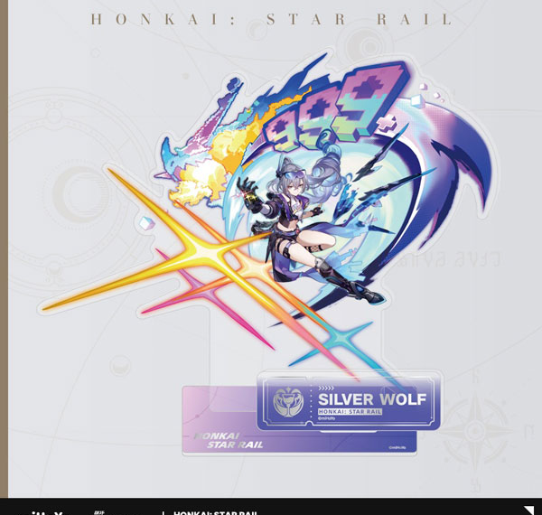 miHoYo Honkai: Star Rail Standing Design Series Acrylic Stand Elation Silver Wolf LV.999