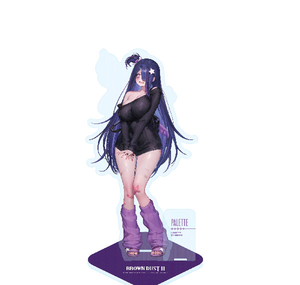 DOBUDDY [BROWNDUST2] Lenticular Acrylic Stand_Palette "Miracle Violet" image 1