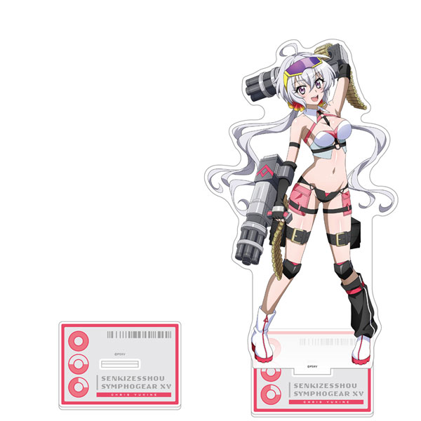 Curtain Damashii [Senki Zesshou Symphogear XV] New Illustration Jumbo Acrylic Stand (Chris / Cyber Military)