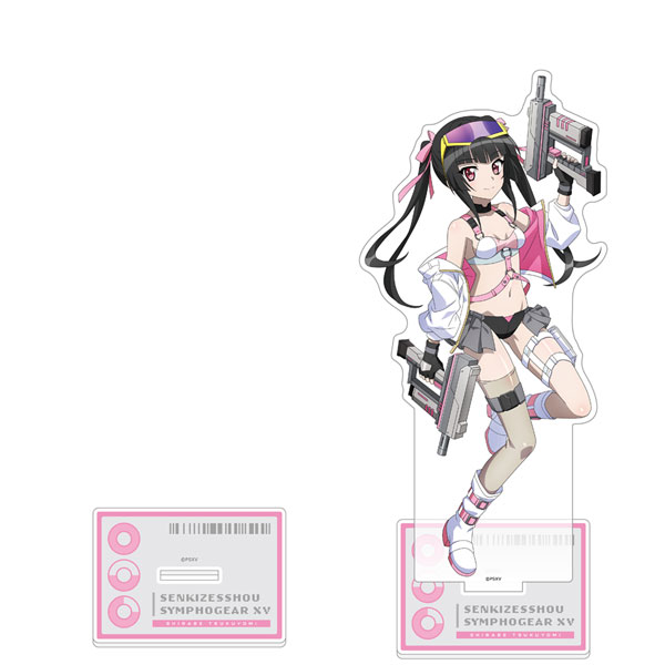 Curtain Damashii [Senki Zesshou Symphogear XV] New Illustration Jumbo Acrylic Stand (Shirabe / Cyber Military)
