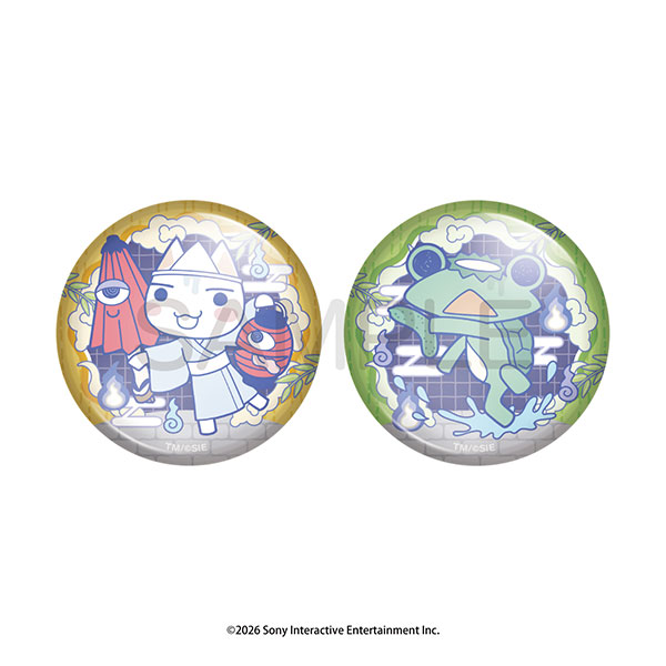 ALGERNON PRODUCT Doko Demo Issho Obake to Issho Tin Badge Set [Toro & Ricky]
