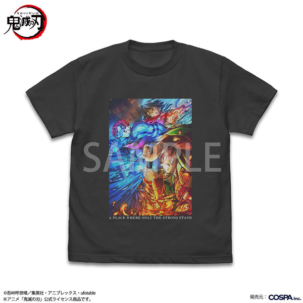 COSPA Anime "Demon Slayer: Kimetsu no Yaiba" Tanjiro & Giyu & Akaza Full Color T-shirt /SUMI-XL image 1