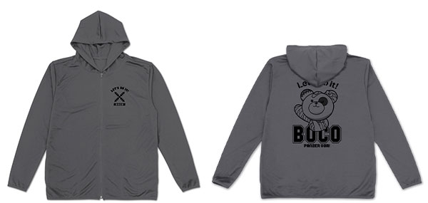 COSPA Girls und Panzer das Finale Boko Thin Dry Hoodie /GRAY-M image 1
