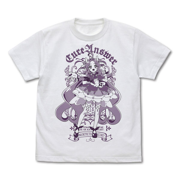 COSPA Star Detective Precure! Cure Answer T-shirt /WHITE-L รูปภาพ 1