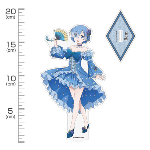 COSPA Re:ZERO -Starting Life in Another World- New Illustration Rem Acrylic Stand (Big) Party Dress ver.
