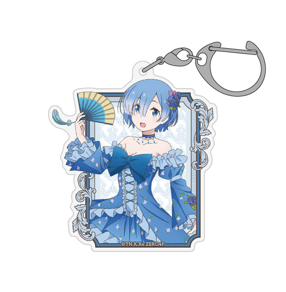 COSPA Re:ZERO -Starting Life in Another World- New Illustration Rem Acrylic Multipurpose Keychain Party Dress ver. imagen 1