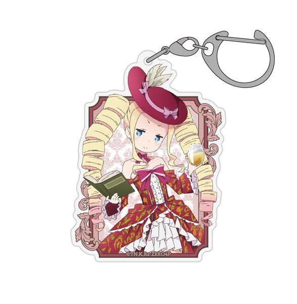 COSPA Re:ZERO -Starting Life in Another World- New Illustration Beatrice Acrylic Multipurpose Keychain Party Dress ver.