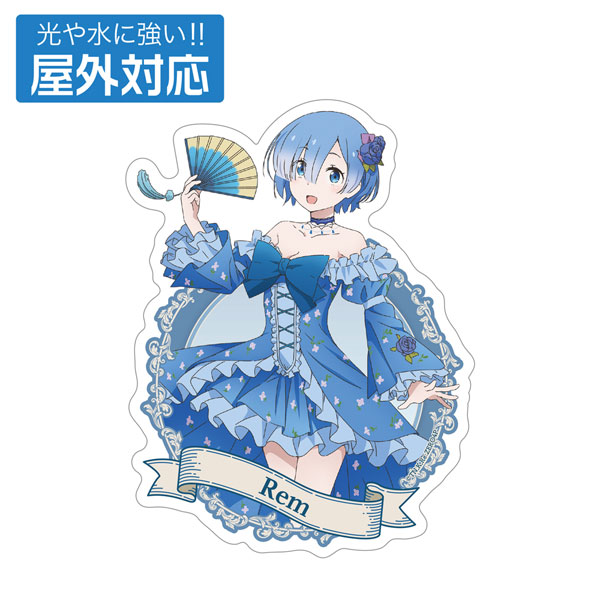 COSPA Re:ZERO -Starting Life in Another World- New Illustration Rem Outdoor Compatible Sticker Party Dress ver.