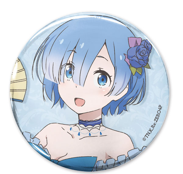 COSPA Re:ZERO -Starting Life in Another World- New Illustration Rem 65mm Tin Badge Party Dress ver.