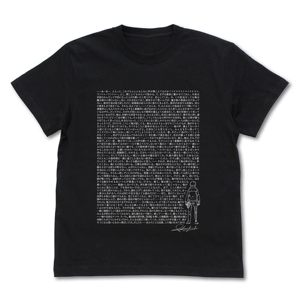 COSPA Re:ZERO -Starting Life in Another World- Subaru Speech T-shirt /BLACK-L 图片 1