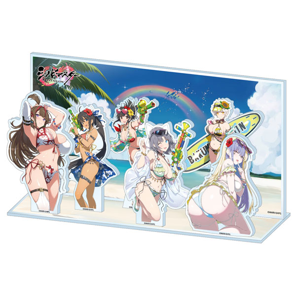 HobbyJAPAN [Exclusive Sale] Shinobi Master Senran Kagura: New Link Acrylic Diorama Art Book New Illustration Swimsuit Ver.