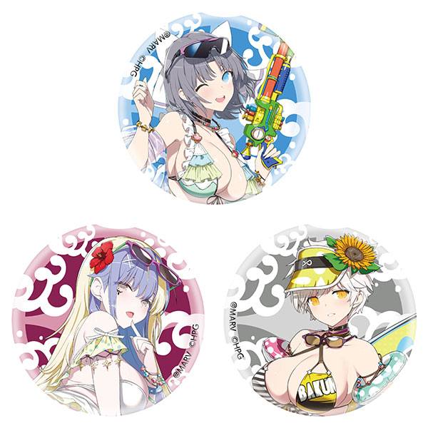 HobbyJAPAN [Exclusive Sale] Shinobi Master Senran Kagura: New Link Tin Badge Set of 3 Artbook New Illustration Swimsuit Ver. [UNDER]