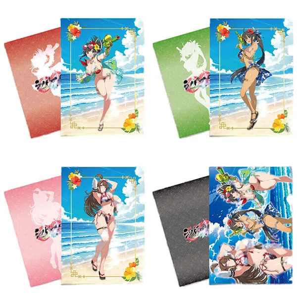 HobbyJAPAN 【獨家販售】忍者大師 閃亂神樂 NEW LINK A4透明資料夾4個組 畫集新插圖泳裝Ver. [TOP] 圖片 1