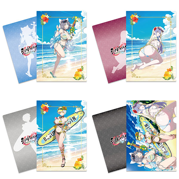 HobbyJAPAN [Exclusive Sale] Shinobi Master Senran Kagura: New Link A4 Clear File Set of 4 Artbook New Illustration Swimsuit Ver. [UNDER]