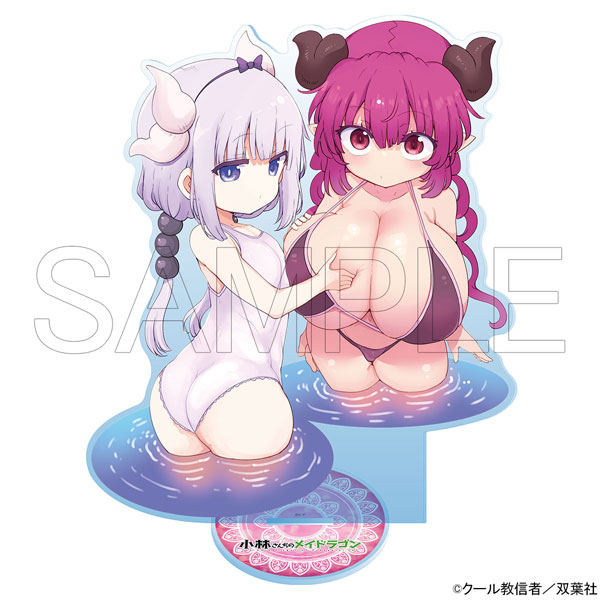 HobbyJAPAN [Exclusive Sale] Miss Kobayashi's Dragon Maid Jumbo Acrylic Stand Kanna & Ilulu Swimsuit Ver.