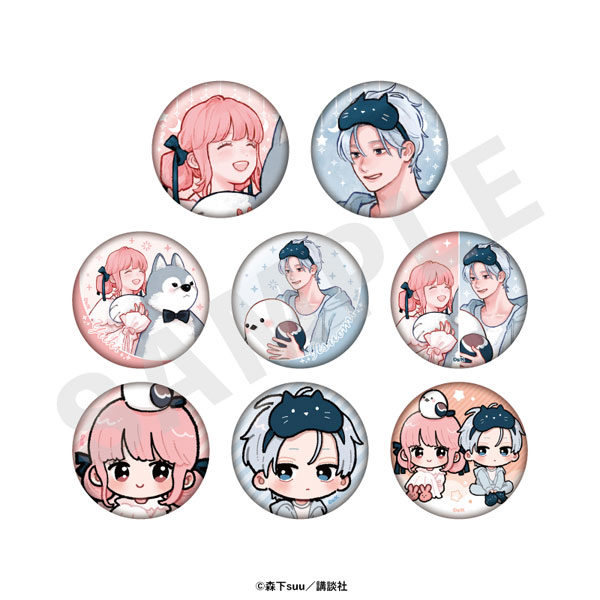 coly "Yubisaki to Renren" Trading Tin Badge 8Pack BOX