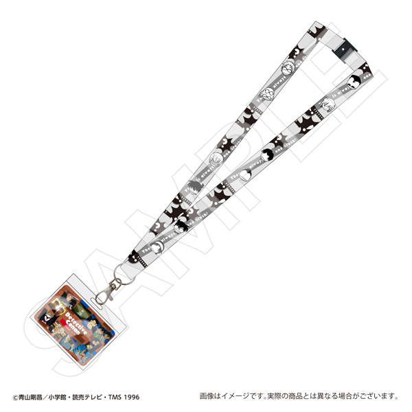 Marimo Craft Detective Conan Neck Strap w/Card Monochrome Character Moment Selection