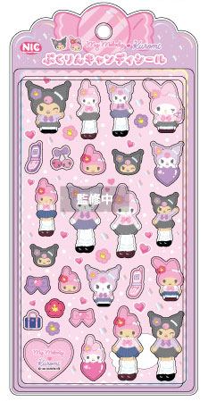 TCP My Melody / Kuromi / Hello Kitty Pukurin Candy Sticker (My Melody / Kuromi)