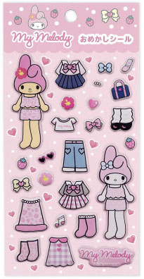 TCP My Melody / Kuromi / Hello Kitty Dressed-up Sticker (My Melody)