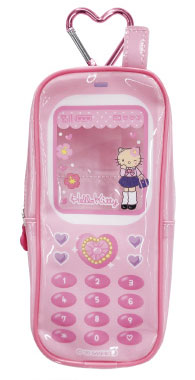 TCP My Melody / Kuromi / Hello Kitty Nostalgic Flip Phone Vinyl Pouch (Hello Kitty)