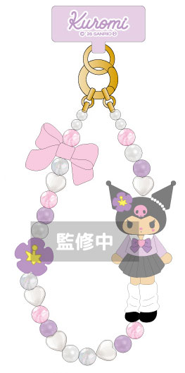 TCP My Melody / Kuromi / Hello Kitty Phone Strap (Kuromi)