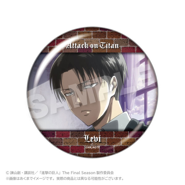Stella Notes Attack on Titan Memories ChobiDeka Tin Badge Levi