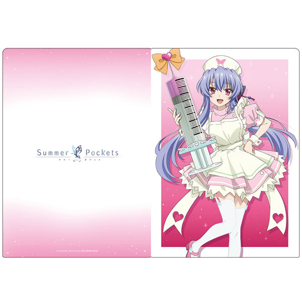 Azu Maker TV動畫「Summer Pockets」透明文件夾 蒼空門 葵 護士女僕ver. 【新繪圖】 圖片 1