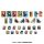 Ensky Anime "Jujutsu Kaisen" 5th Anniversary Travel Sticker Collection 15Pack BOX Bild 2