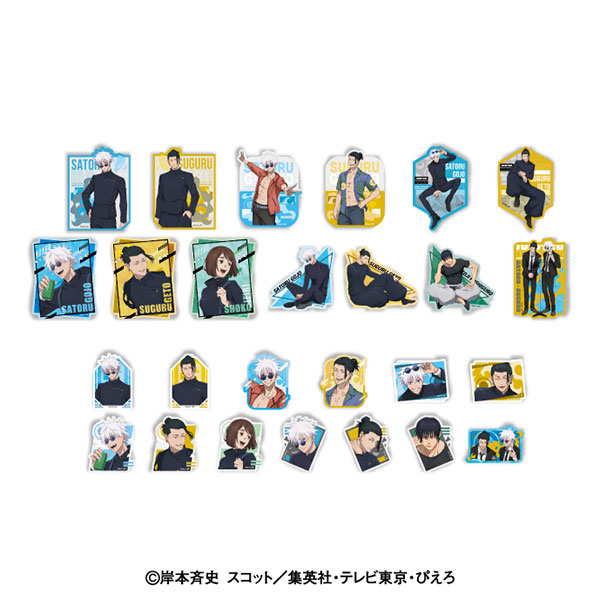 Ensky Anime "Jujutsu Kaisen" 5th Anniversary Travel Sticker Collection Hidden Inventory / Premature Death 13Pack BOX